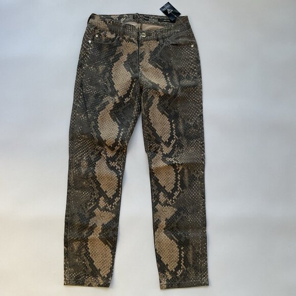 Guess Women’s Sexy Curve Mid Rise Skinny Jeans Make Printed Cropped Leg Size 25 - Picture 2 of 11